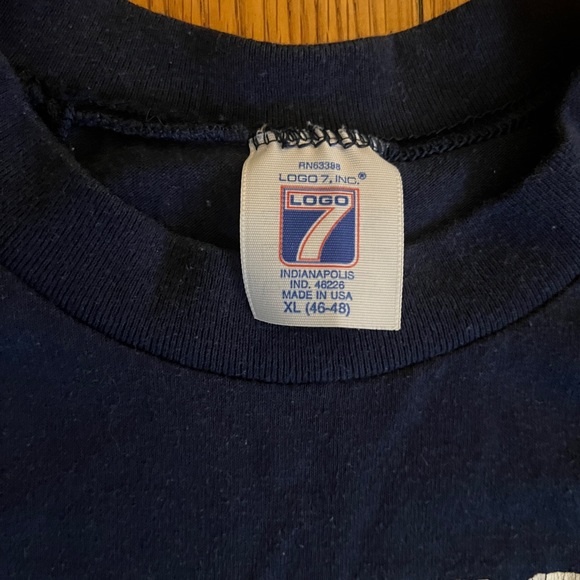 VINTAGE Boston Red Sox Mens Shirt Extra Large Blue Single Stitch Logo 7 1988 - Picture 2 of 3